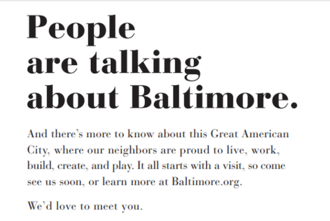 Visit Baltimore d