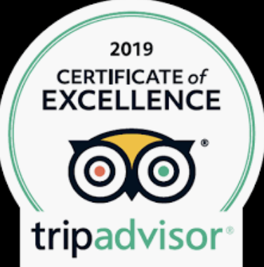 TripAdvisor certificate of excellence