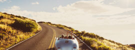 road trip in a convertible